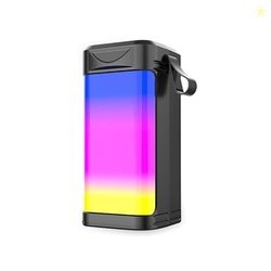 Lipzie Wireless Bluetooth Speakers, with Crystal Gradient LED RGB Neon