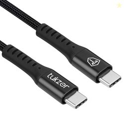 Tukzer 65W Fast Charging Usb Cable Cotton Braided for Smartphones, Tab