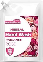 Bio Leaf Botanical pH-Balance Moisturizing Rose Liquid Hand Wash with Refreshing Fragrance |1000ml | Germ Protection Formula | Handwash Liquid Soap Refill