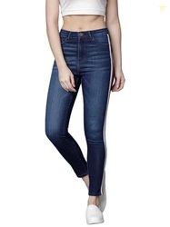Tokyo Talkies Women Blue Super Skinny Fit Mid-Rise Clean Look Stretcha
