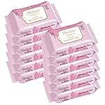 Co. Rose Flush Makeup Remover Wipes | Alcohol-Free, Paraben-Free, Vegan & Cruelty-Free | Rose-Infused Makeup Removing Wipes | 300 Wipes (Pack of 12)