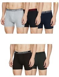 Dixcy Scott Originals Men 100% Combed Cotton Long Trunk (Pack of 5)
