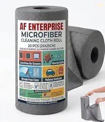 Reusable Microfiber Cleaning Cloth Roll 20 Sheets  Tearable Kitchen Cl