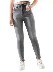 High Star Women Washed Skinny fit Highrise Jeans