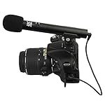 JJC SGM-185II DSLR/Video Mini Shotgun Auxiliary Unidirectional Microphone for Camera Camcorder with 3.5 Mm Mic Jack (Black)