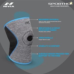 NIVIA Orthopedic Knee Support for Men & Women with Patella Hole Slip-i
