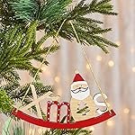 Ascension 1 Pcs Santa Claus Snowman Elk Christmas Tree Pendant Decoration Hanging Ornaments for Christmas Party Holiday Decorations Xmas Tree Decor Items (Design 1)