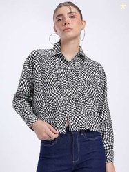glitchez Printed Relaxed Fit Shirt