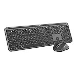 Logitech MK950 Signature Slim Wireless Keyboard and Mouse Combo, Sleek Design, Quiet Typing and Clicking, Switch Across Three Devices, Bluetooth, Multi-OS, Works with Windows and Mac – Graphite