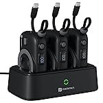 Portronics Power Shutter Home 3 x 10000mAh Fast Charging Wireless Powerbank with Charging Station, 22.5W Wired Output, 15W Wireless Output for iPhone 12 & Above, Android & Other Qi Enabled Devices