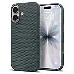 Spigen Liquid Air Back Cover Case for iPhone 17, Durable Protection, Air Cushion Technology – TPU | Abyss Green