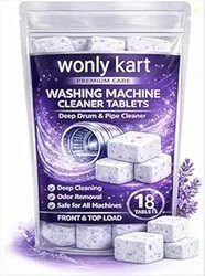 Washing Machine Cleaner Tablets (18 Tablets) | Drum & Pipe Deep Cleane