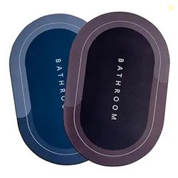 SITTELLA 2 Pieces (3.5mm) Anti-Skid Water Soaking Oval Bathroom Print