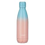 Solimo Stainless Steel Insulated Cola Dual Colour Bottle (500ml) | Superior Durability | 100% Food-Safe | Leak Proof | BPA-Free Cap (Blue & Pink)