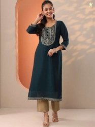Gerua By Libas Women Embroidered Kurta