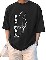 LEOTUDE Men’s Half Sleeve Round Neck Cottonblend Graphic Print Oversized Tshirt for Man