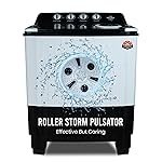 Power Guard 9Kg Semi Automatic Top Loading Washing Machine (PG90WM-BKWT-OP-WW,Black White)