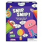 Skillmatics Scissor Skills Activity Book – Snip Snip, 25 Fun Cutting & Creative Activities for Preschoolers, 2 Child-Safe Scissors, Fine Motor Skills Craft Kit, Gifts for Kids Ages 3, 4, 5, 6, 7