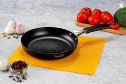 Sumeet Super Smooth Pre Seasoned Carbon Steel (Iron) Fry Pan for Fryin