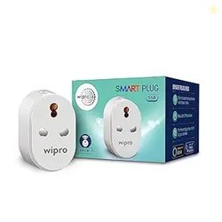 Wipro 16A Wi-Fi Smart Plug with Energy Monitoring- Suitable for Large