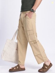 Kook N Keech X fwd Men Utility Ease Cargos Straight Fit Trousers