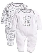 BabyGo Baby Romper 100% Cotton Rompers for New Born Baby|Sleepsuits for Baby Boys & Girls |Onesies| Infant Clothes|MELLANGE| 0-3M| 3-6M| 6-9M| Pack of 2