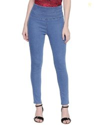HIGH Star Women Blue Slim-Fit Solid Denim Stretchable Jeggings