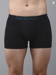 Van Heusen Innerwear Men Black Textured Superior Comfort Soft Touch Tr