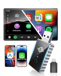 CEROAN 2-in-1 Wireless CarPlay Adapter & Android Auto Wireless Adapter