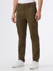 Pepe Jeans Men Solid Mid-Rise Slim Fit Cargos Trousers