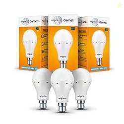 Wipro Garnet 12w LED Emergency Bulb | Cool Day White (6500K) | B22 LED
