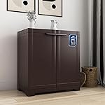 Nilkamal Freedom Mini Medium (FMS) Plastic Kids Mini Storage Cabinet |3-Year Warranty|2 Doors Cupboard | Multipurpose Storage Suitable for Kids Room and Home| Weather Brown