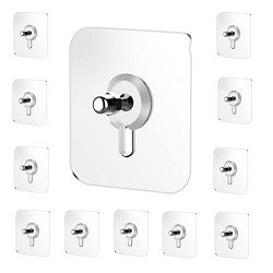 JIALTO 10 Pcs Stainless Steel, PVC, ABS Nail Free Seamless Adhesive No
