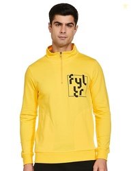 FYLTR Men's Casual Winter Stand Collar Sweatshirt with Half Zip - Full