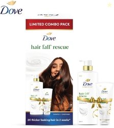 DOVE Hairfall Rescue Combo Pack (Shampoo+Conditioner) (2 Items in...mo