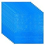 Rylan Self-Adhesive Waterproof PE Foam 3D Wall Panels Wallpaper Sticker for Bathroom, Living Room, and Home Decoration (70 x 77cm, Appx. 5.8Sq Feet) (1pc Dark Blue)