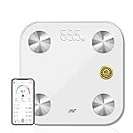 ANT Alpha Smart Body Weight Scale with App & Bluetooth, BMI & Body Fat | 12 Metrics | Large Display | Rechargeable Battery | Digital Bathroom Scale | 40 Months Warranty | Battery Included – Mercury