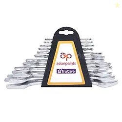 Asian Paints TruCare 12-in-1 Pcs Double Open-End Jaw Spanners Wrench S