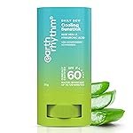 Earth Rhythm Daily Dew Cooling Sunstick SPF 60 PA ++++ with Hyaluronic Acid & Aloe Vera, In Vivo Tested