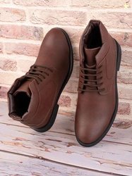 Roadster Men Lace-Up Mid-Top Boots