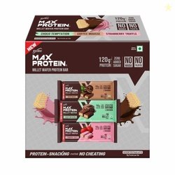 RiteBite Max Protein Wafer Bars with Millets, All Flavors (Pack of 12)
