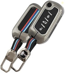 SHOPOFLUX Metal Key Cover Compatible with Mahindra Scorpio N | 3XO | X