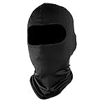 Steelbird Unisex-Adult Soft Lycra Balaclava Most Suitable for Motorcycling, Running, Sports, Head and Face Cover (Black), Free Size
