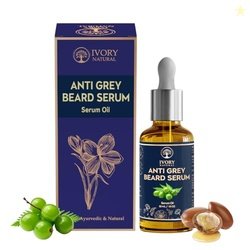 Ivory Natural Greys Beard Oil Serum (55 Ml) - Turning White Beard to B