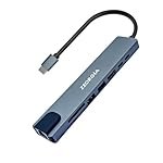 ZEORGIA USB-C Docking Station with 4K HDMI, 100W PD, VGA, USB 3.0/3.2, SD/TF, Ethernet, Audio & Wireless Charger | USB-C Hub for Mac, Windows, iPad Pro (ZEO_8 in 1)