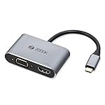 Zoook USB C Hub Type C to 4K HDMI VGA Adapter USB Type C Hub with 4K HDMI,1080P VGA,USB 3.0,USB C PD Charging Type C Multiport Adapter for MacBook Pro/Nintendo Switchi/Pad Pro/Dell XPS/Samsung
