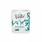 Presto! 2 Ply Kitchen Tissue Paper Roll | 120 Pulls | 60 Kitchen Towels X 2 Rolls | Soft And Highly Absorbent | 100% Natural Virgin Cellulose Fiber