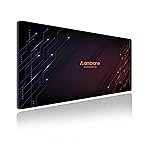 Ambrane Desk Mat 23 x 11 inches for Gaming Mouse Pad, Computer Laptop, Keyboard Mouse Pad, Notebook, MacBook, for Office & Home with Stitched Edges, Non-Slip Rubber Base, Waterproof Surface
