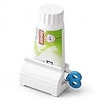 Toothpaste Squeezer with Rolling Holder | Rotatable Toothpaste Tube Dispenser for Bathroom, Kitchen & Travel Use | Easy Manual Tube Squeezer for Toothpaste, Creams, Gel & Cosmetic Tubes (Multicolour) (Pack OF 1)