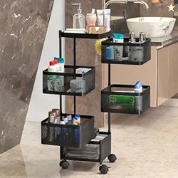 Kitchenwell Metal Multi-Purpose Trolley Storage Organizer and Kitchen
